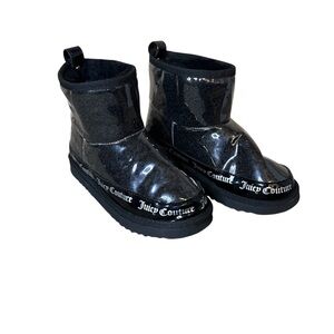 Juicy Couture Black Klash Rain Boots Size 6